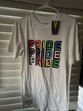 Target White PRIDE Logo Tee